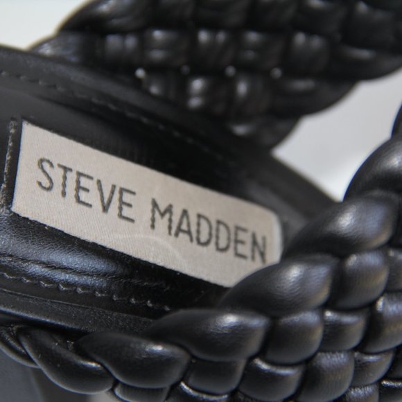 Steve Madden Tangle Black Sandal Size 6 - Picture 8 of 12